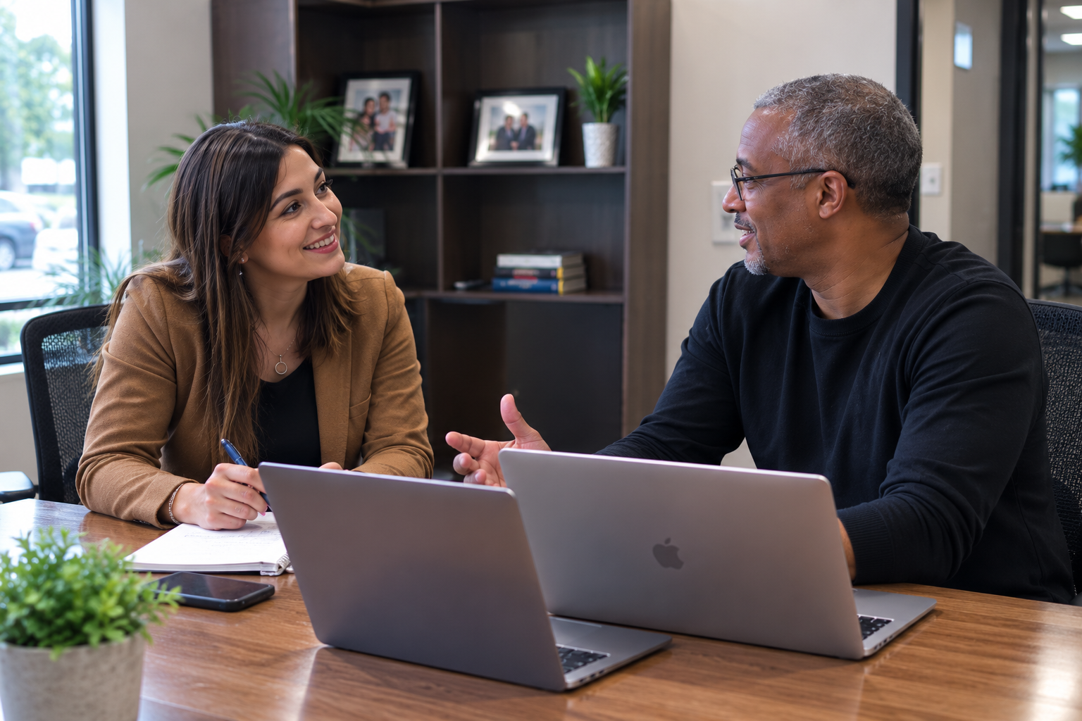 Coaching conversation with a candidate